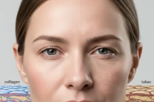 quels effets tabac peau